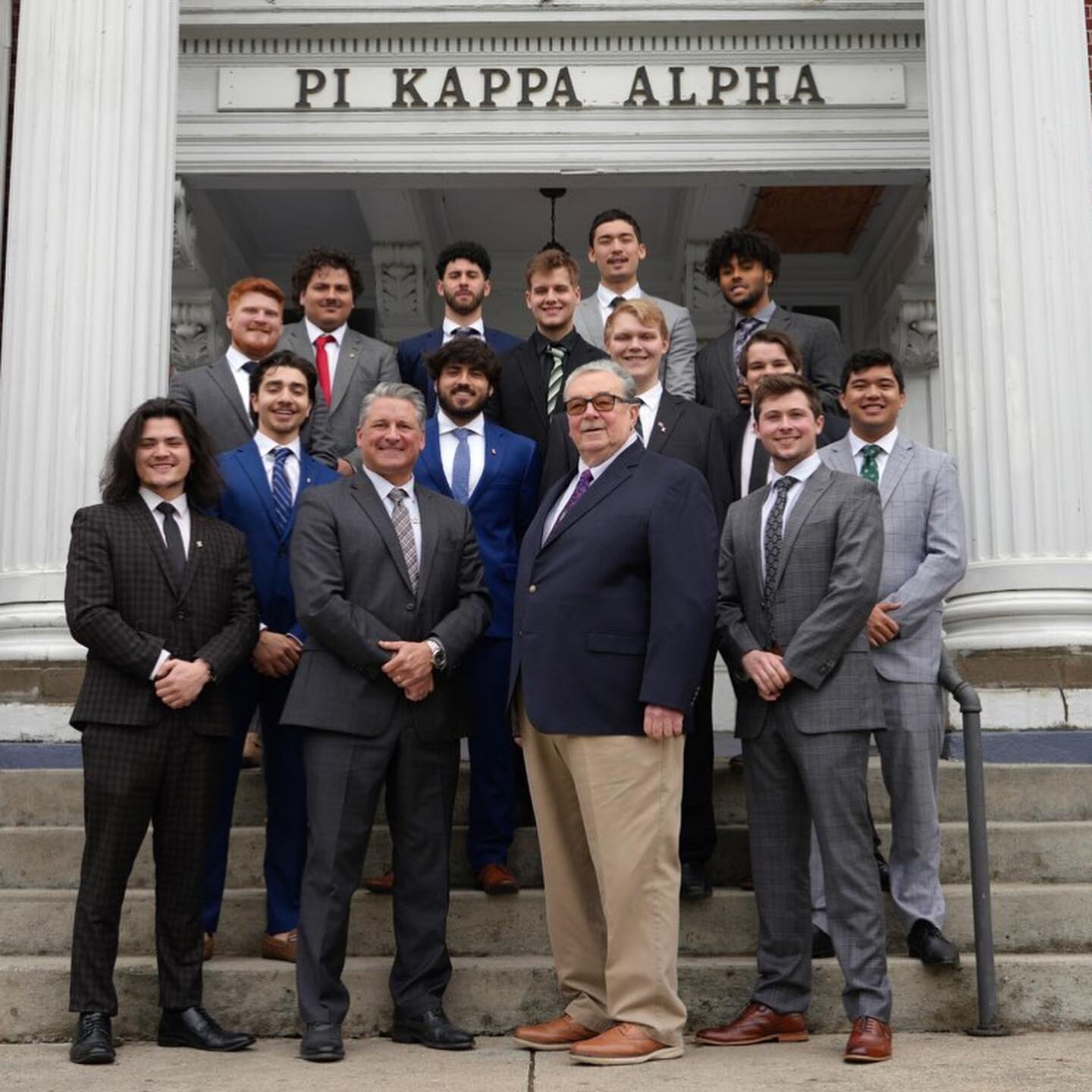 This weekend we had the pleasure to special initiate Bob Dziatczak, father of Mark Dziatczak a Delta Nu ‘91 Alumnus and former International President of Pi Kappa Alpha.
It was an honor to be able to initiate another brother into the bonds of