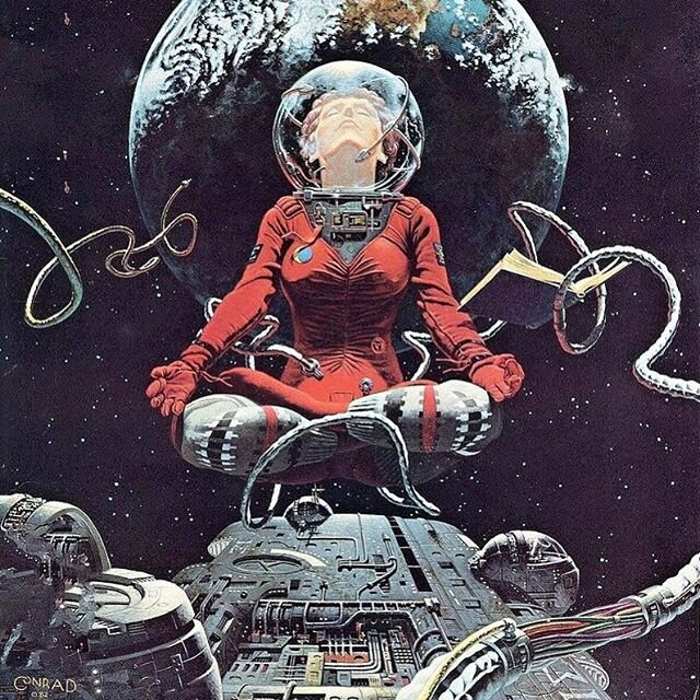 John Conrad Berkey is a sci-fi art legend.  His artwork includes book covers for #asimov #philipkdick and #robertheinlein
#astronautdrawing #astronaut #spacesuit #astronautart #scifiartwork #sciencefictionart #scifigeek #scifibooks #scifibook #scienc