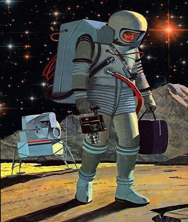 John Polgreen was a pioneer in sci-fi artwork during the space age of the 50&rsquo;s and 60&rsquo;s. 
#astronautdrawing #astronaut #spacesuit #astronautart #scifiartwork #sciencefictionart #scifigeek #scifibooks #scifibook #sciencefictionbooks  #read