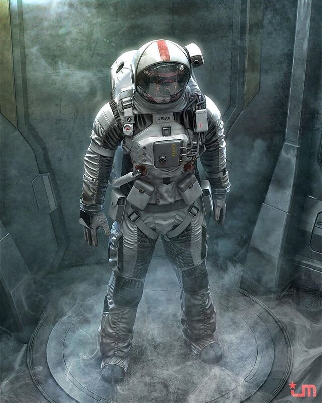 Go time! Artwork is by Jeff Miller. Unfortunately I couldn&rsquo;t find much about the artist. 
#astronautdrawing #astronaut #spacesuit #astronautart #scifiartwork #sciencefictionart #scifigeek #scifibooks #scifibook #sciencefictionbooks  #readtheboo