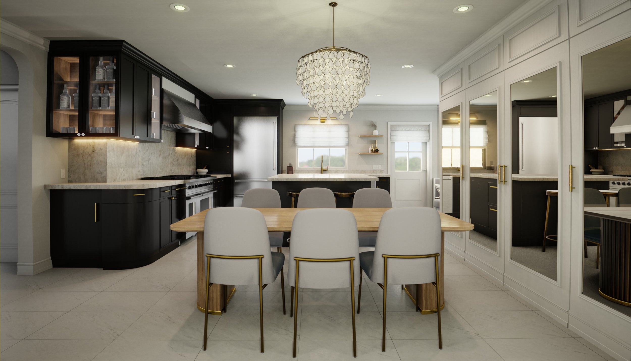 Kitchen 3D Rendering and Visualization