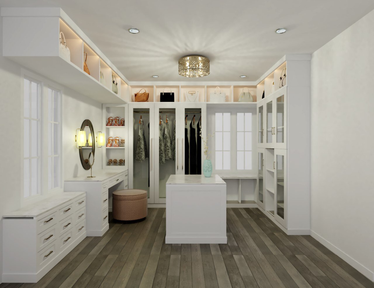Closet 3D Rendering and Visualization