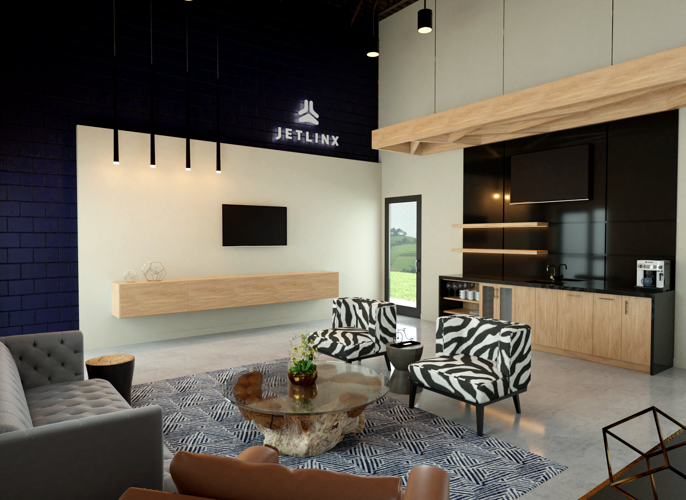 Living Room 3D Rendering & Visualization