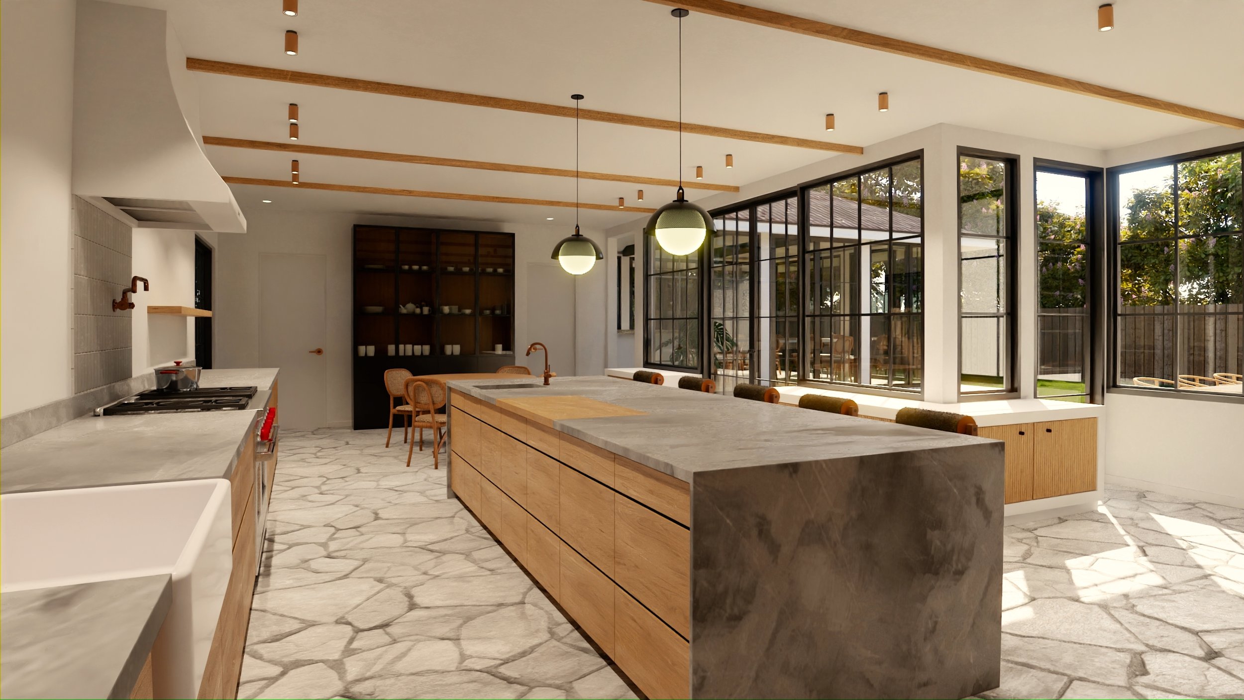 Kitchen 3D Rendering
