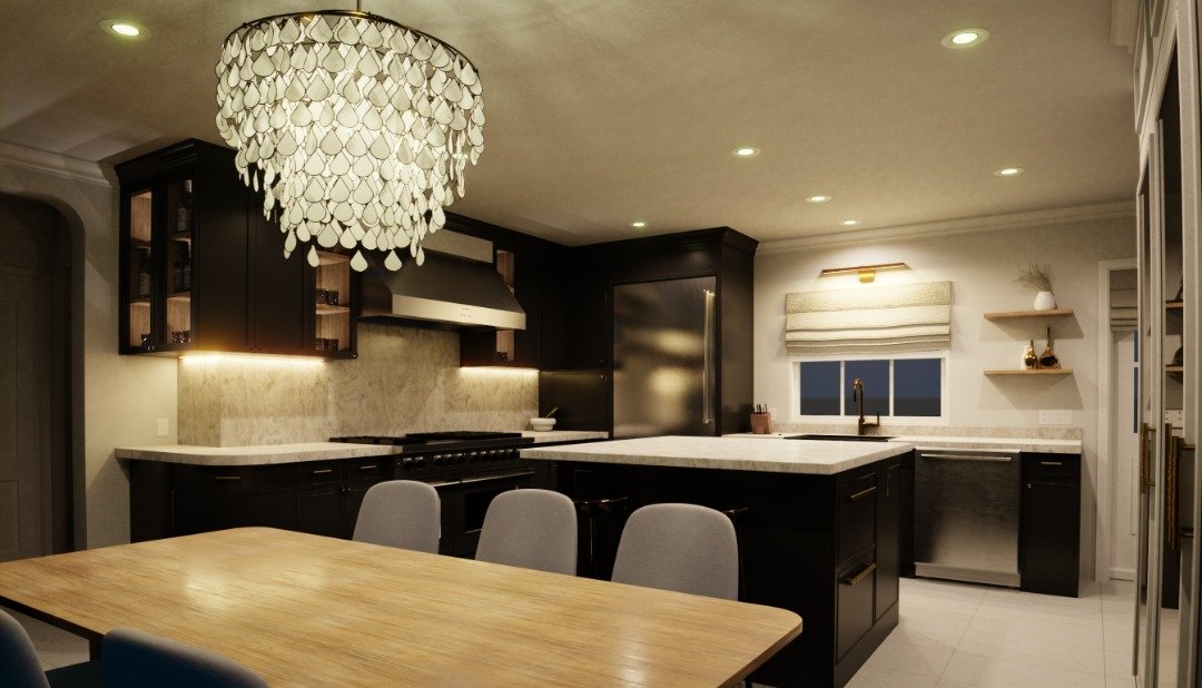 Kitchen 3D Rendering and Visualization