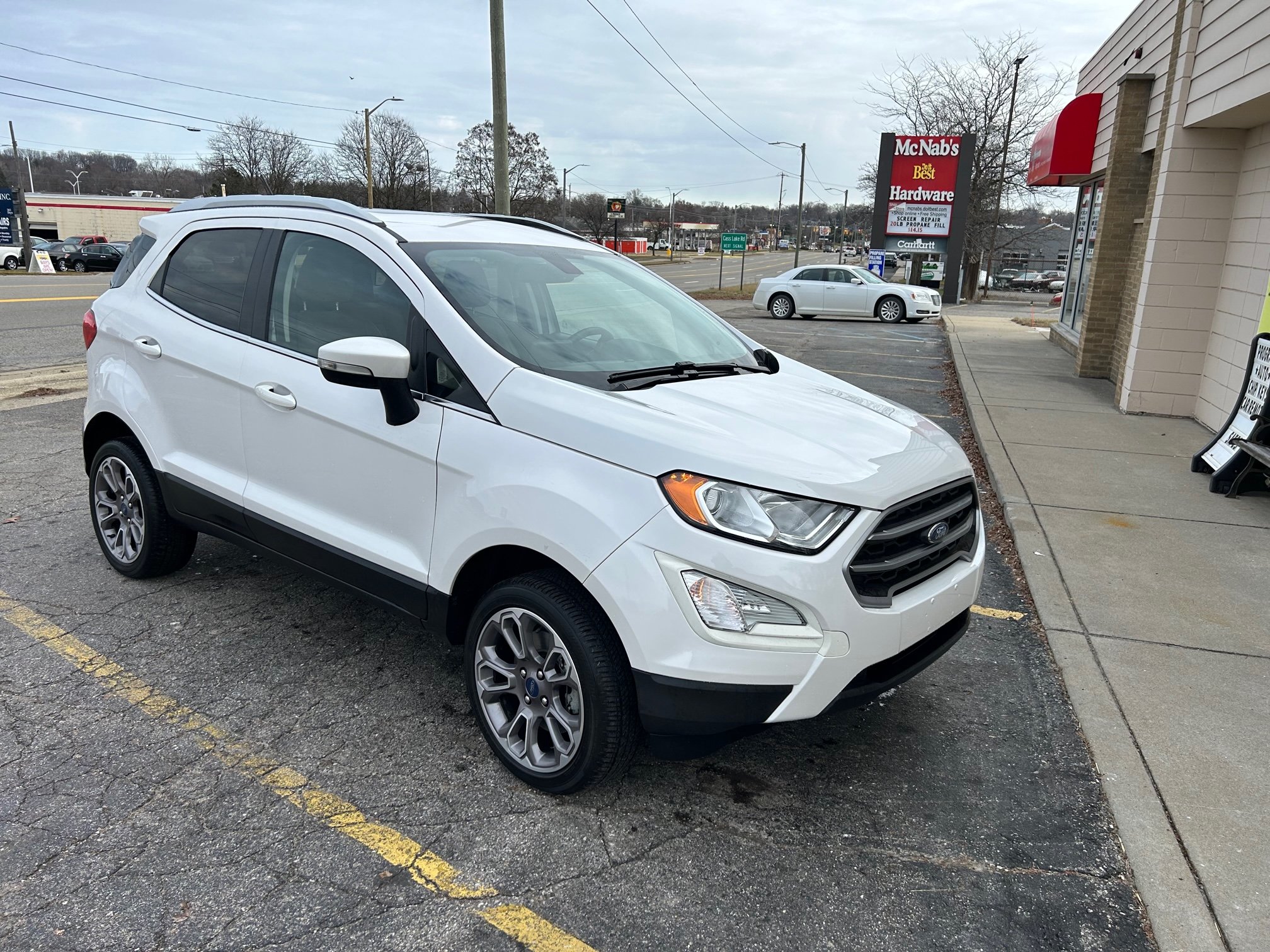 2019 ECOSPORT PEARL WHITE TITANIUM  4X4 TOTALLY LOADED,  SUNROOF, HEATED SEATS AND STEERING WHEEL, 67K MILES, almost ready.