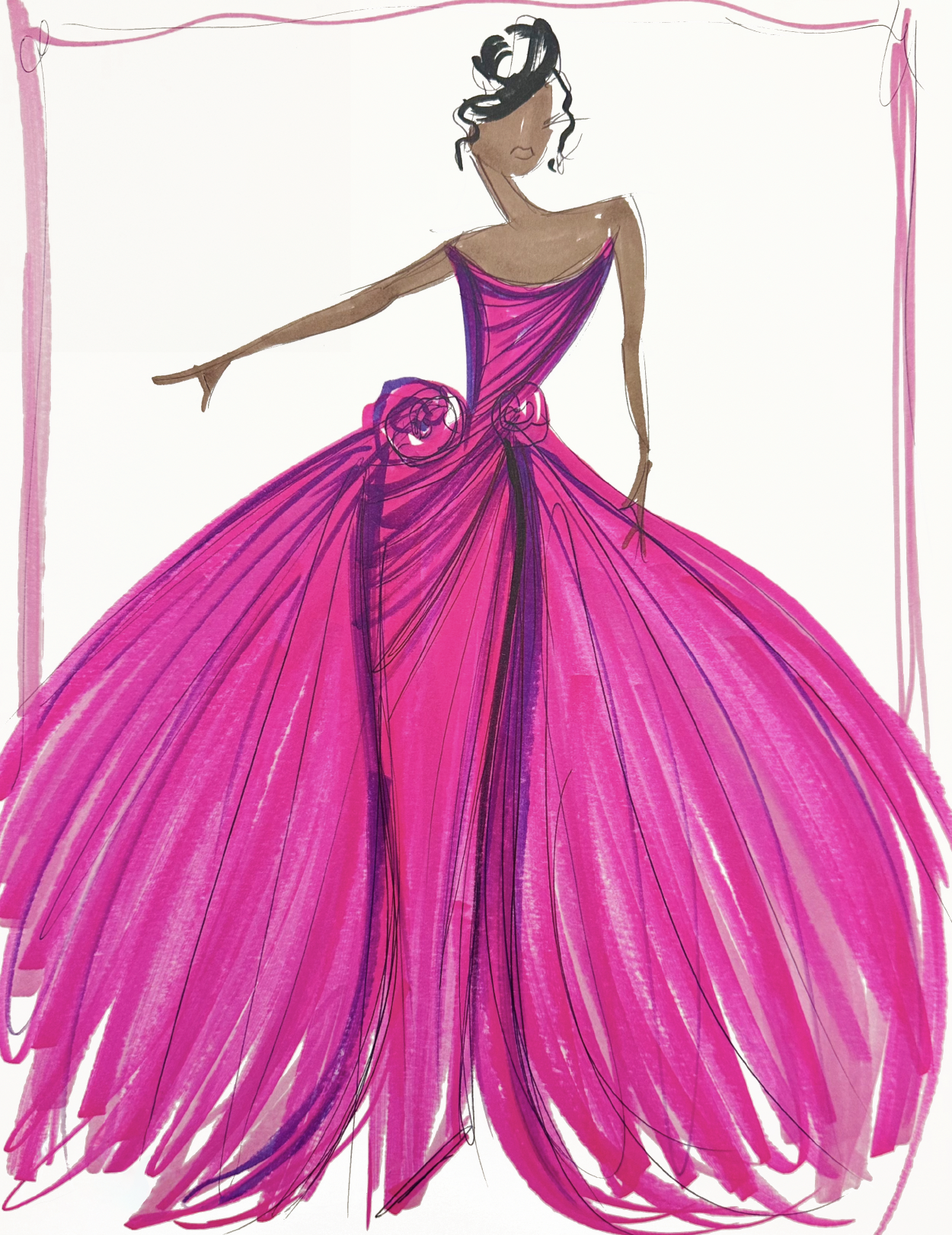 "OLANDRIA" - SKETCH PRINT