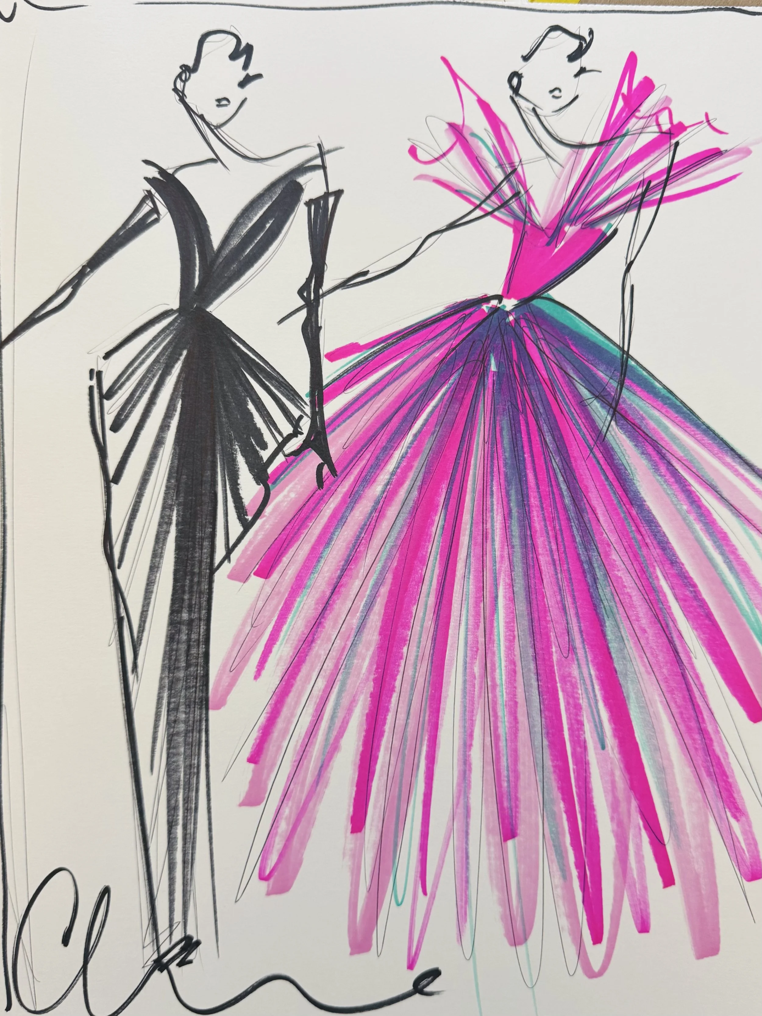 "Evening Duo" - ORIGINAL SKETCH