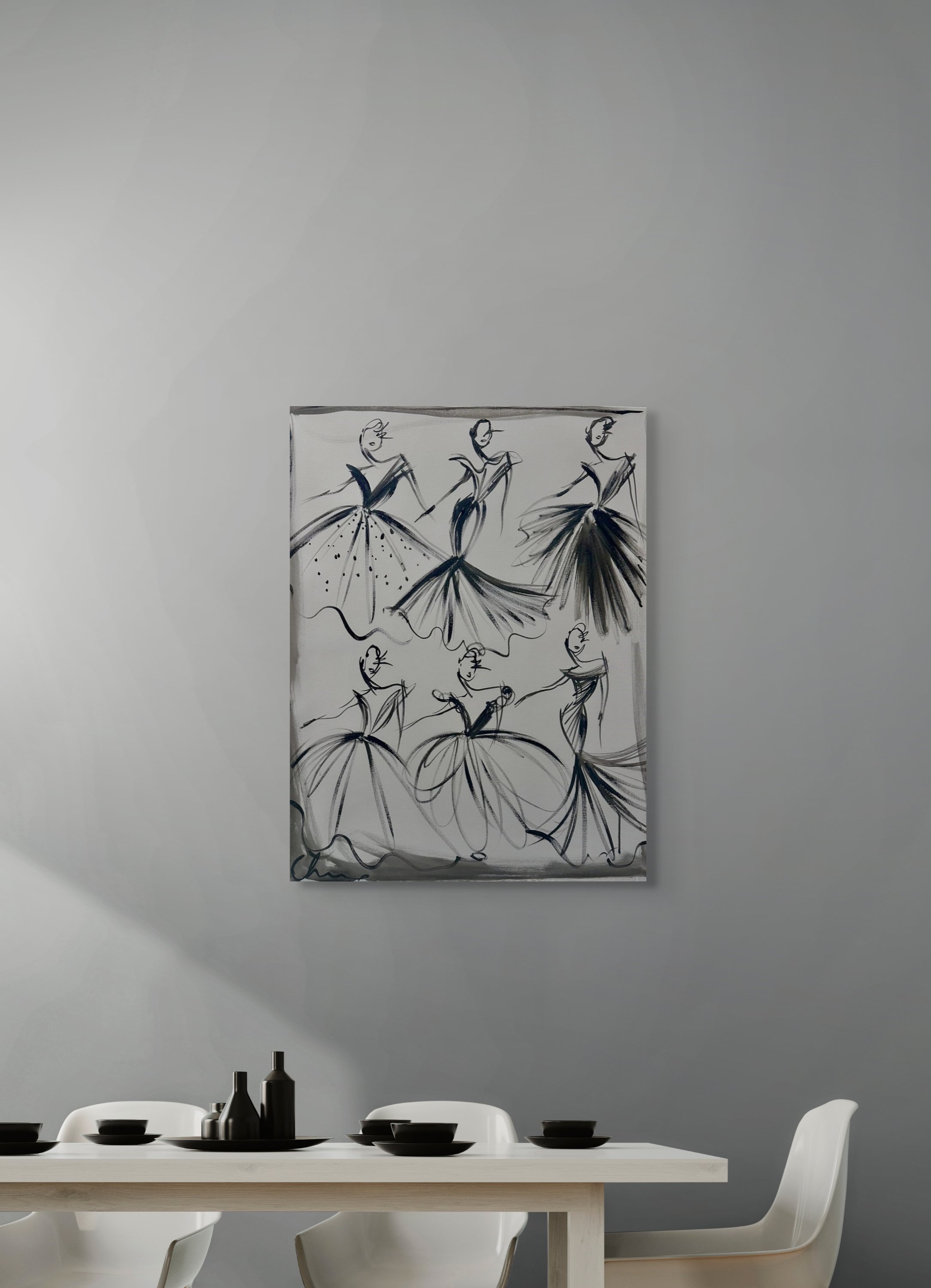 "Met Gala Gals" - ORIGINAL PAINTING