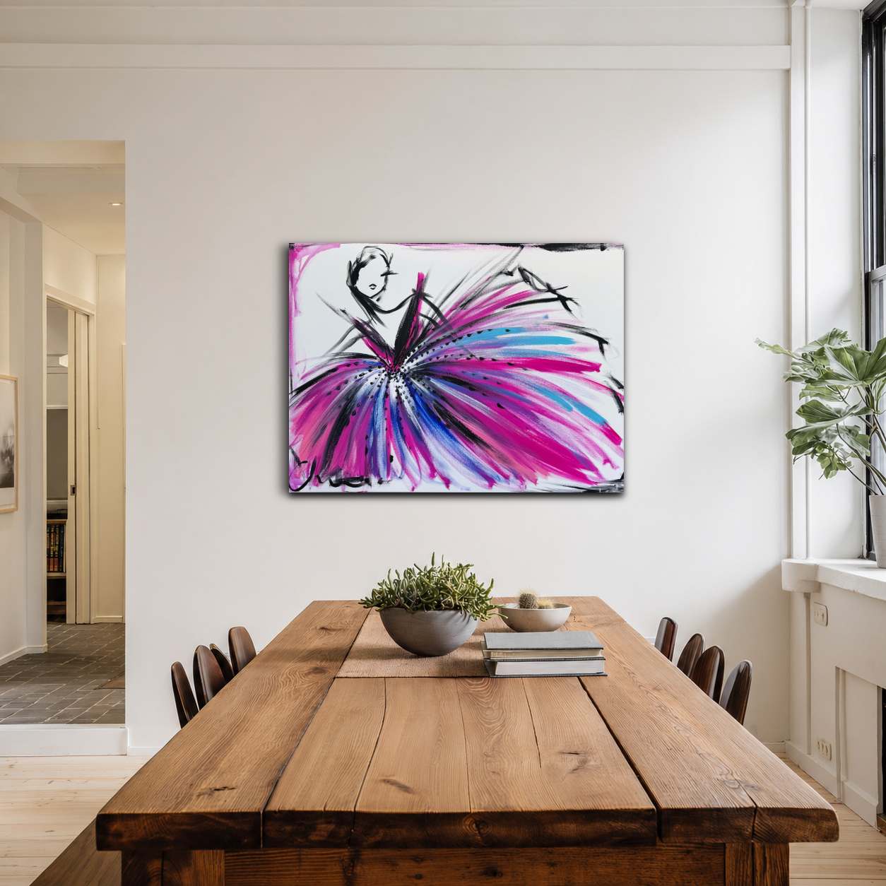 "BALLERINA TULLE GOWN" - ORIGINAL PAINTING