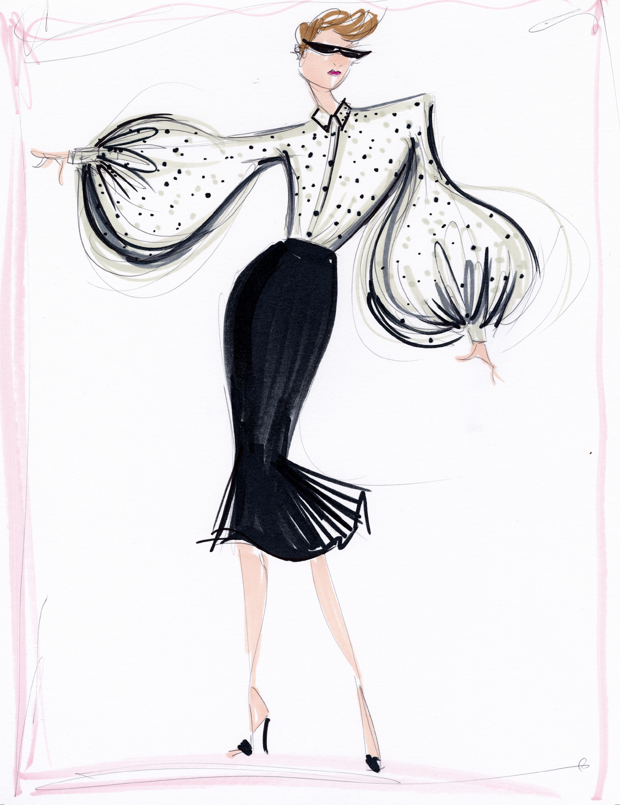 “Lady Gaga" - SKETCH PRINT
