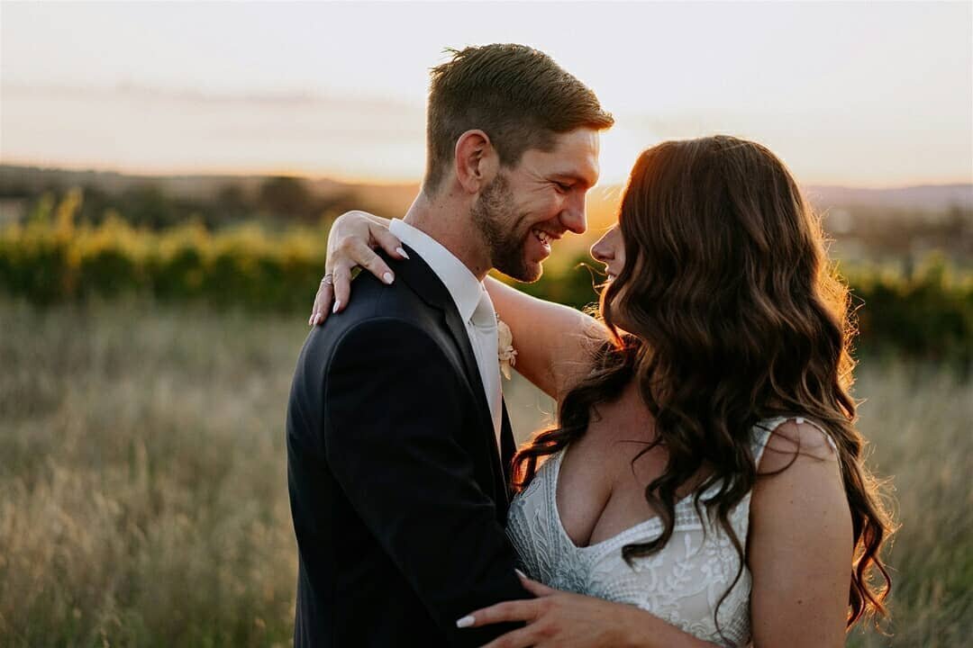 'we love because it's the only true adventure' -&nbsp; N. Giovanni. 
Gorgeous sunset shots of Justine and Dean by @rick_liston&nbsp;🙌
​@riverstoneestate
​@annacampbellbridal
​