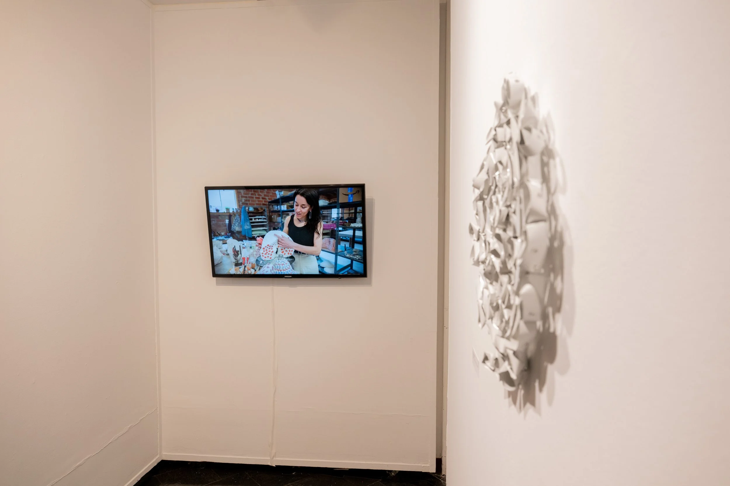 Installation of Kate Rusek sculpture