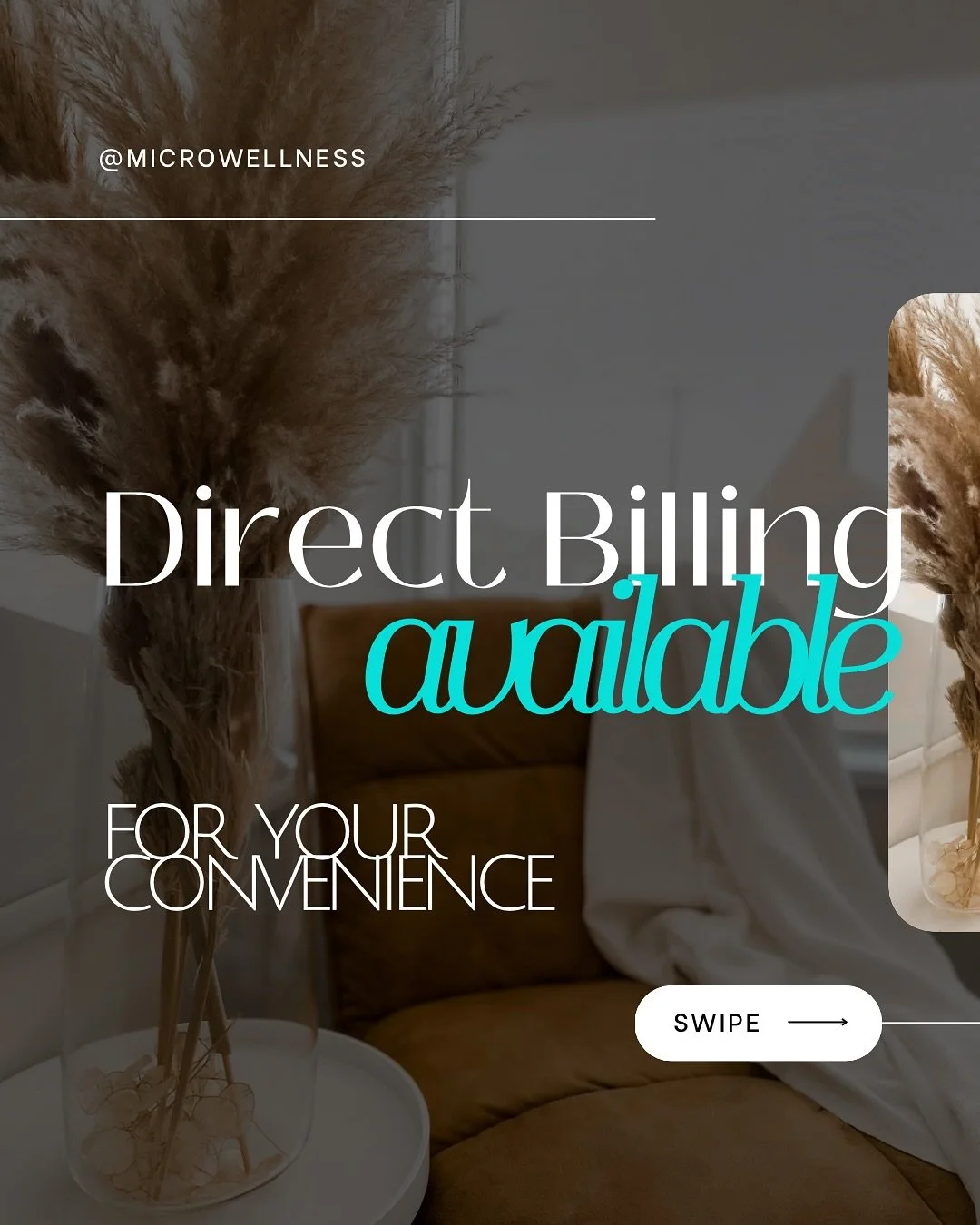 Do you like Direct Billing? ☺️ 

We do! 

We&rsquo;re happy to inform you, if your providers allow it - we provide direct billing to both primary and secondary insurers. 

Our team provides direct billing to most major insurance providers!

If you ha