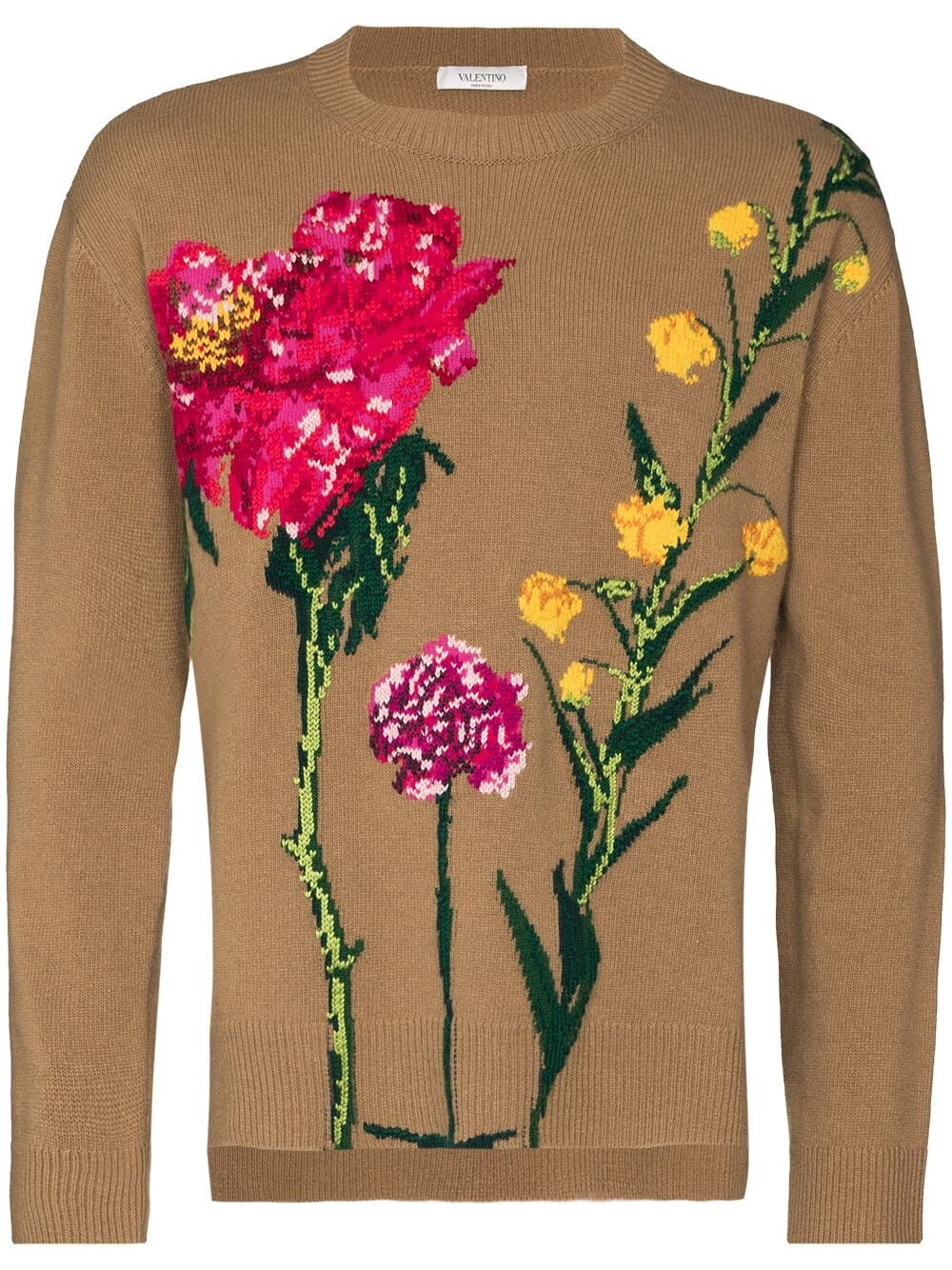 Valentino Floral Intarsia Knit Jumper