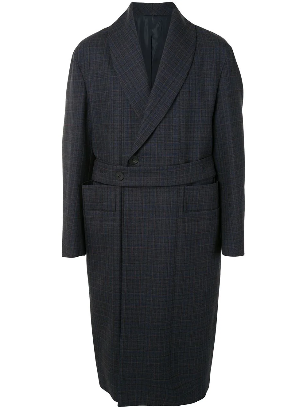 Wooyoungmi Checked Double-Breasted Coat
