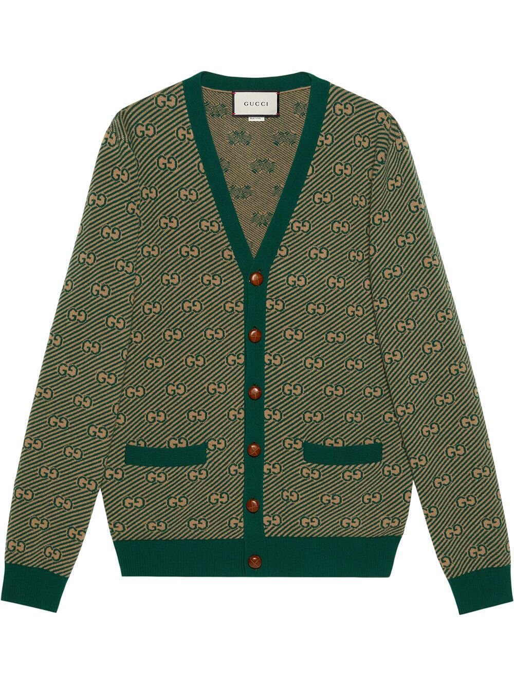 Gucci GG Striped Knitted Cardigan
