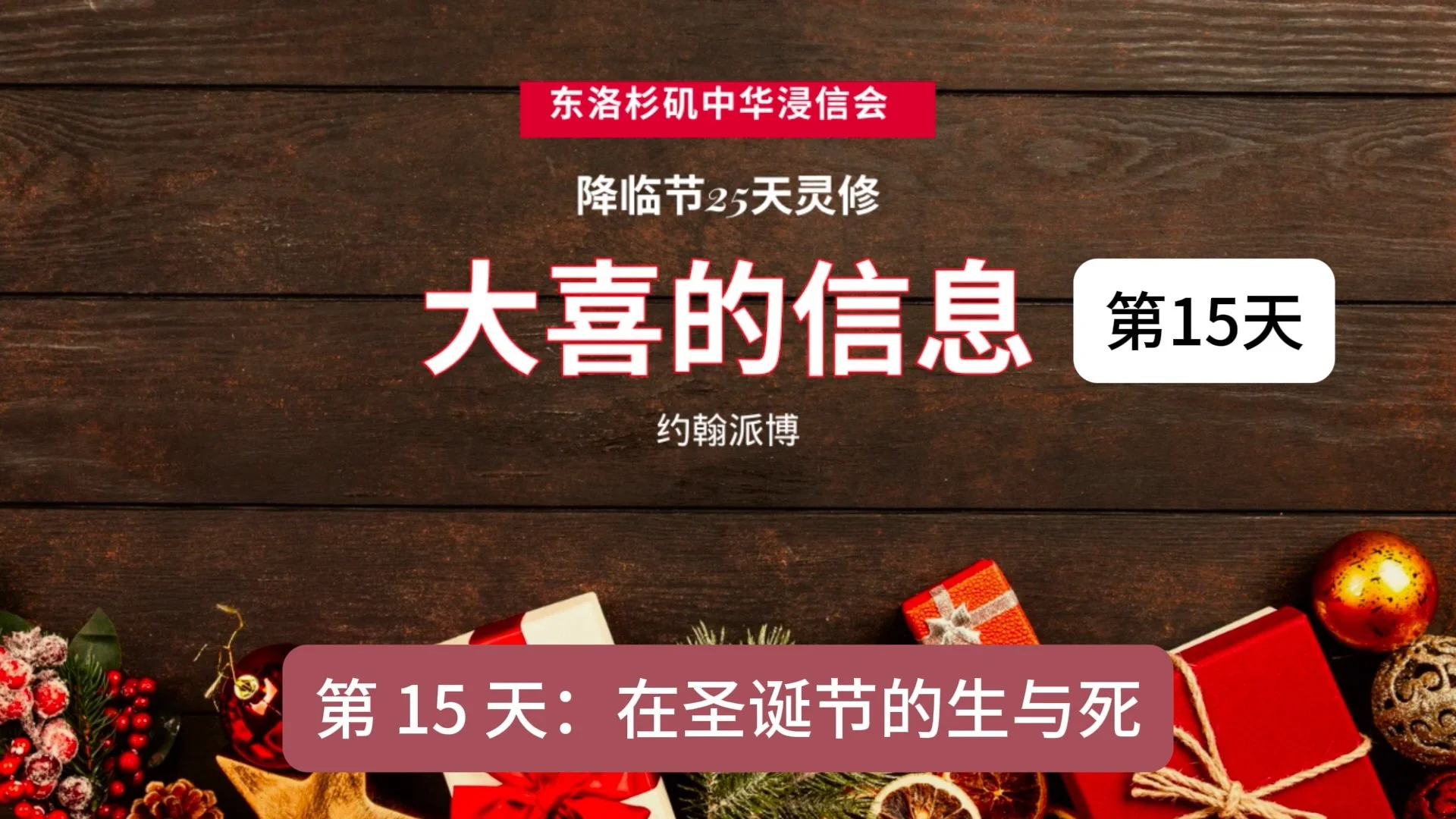 第十五天：在圣诞节的生与死