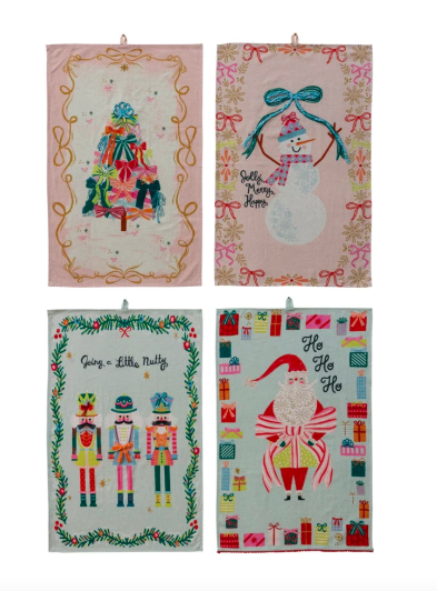Festive Holiday Tea Towel