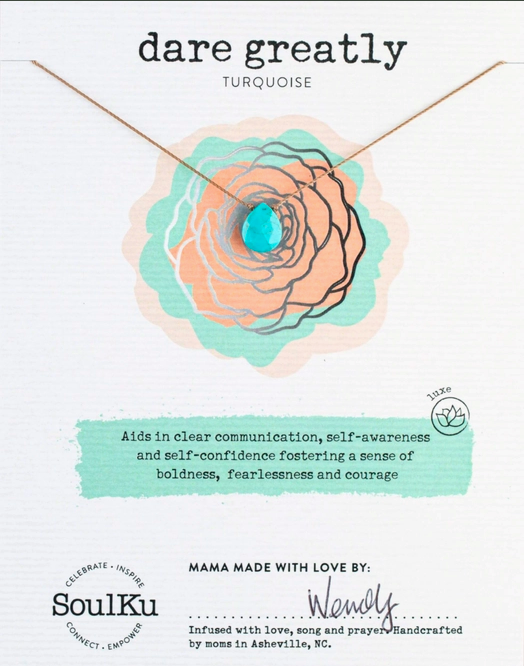 Turquoise Luxe Necklace for Dare Greatly