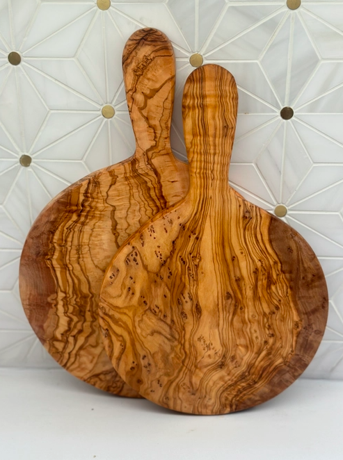 Olive Wood Round Paddle Board, 2 sizes