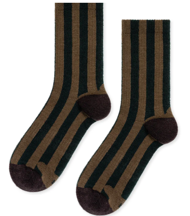 Buren Athletic Wool Crew in Olive