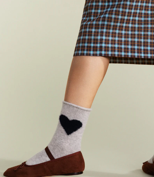 Italia Love Cashmere Crew in Mist