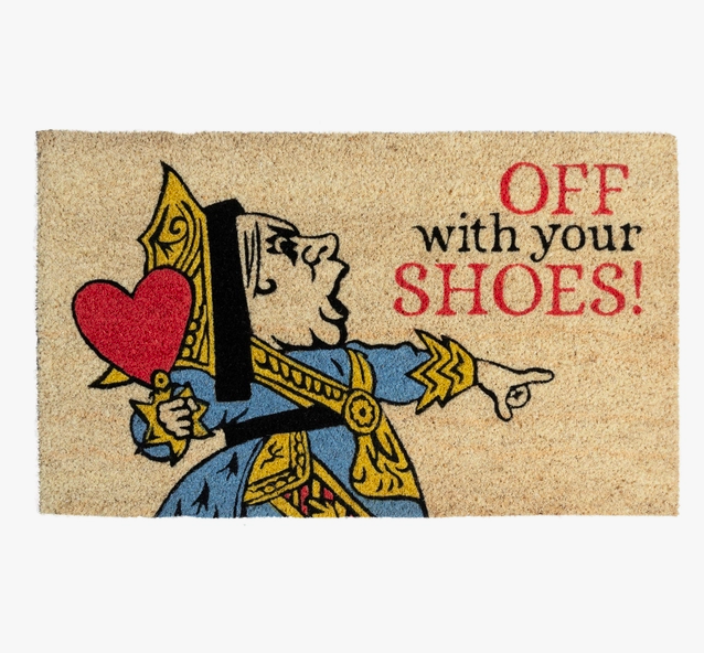Queen of Hearts Coir Doormat