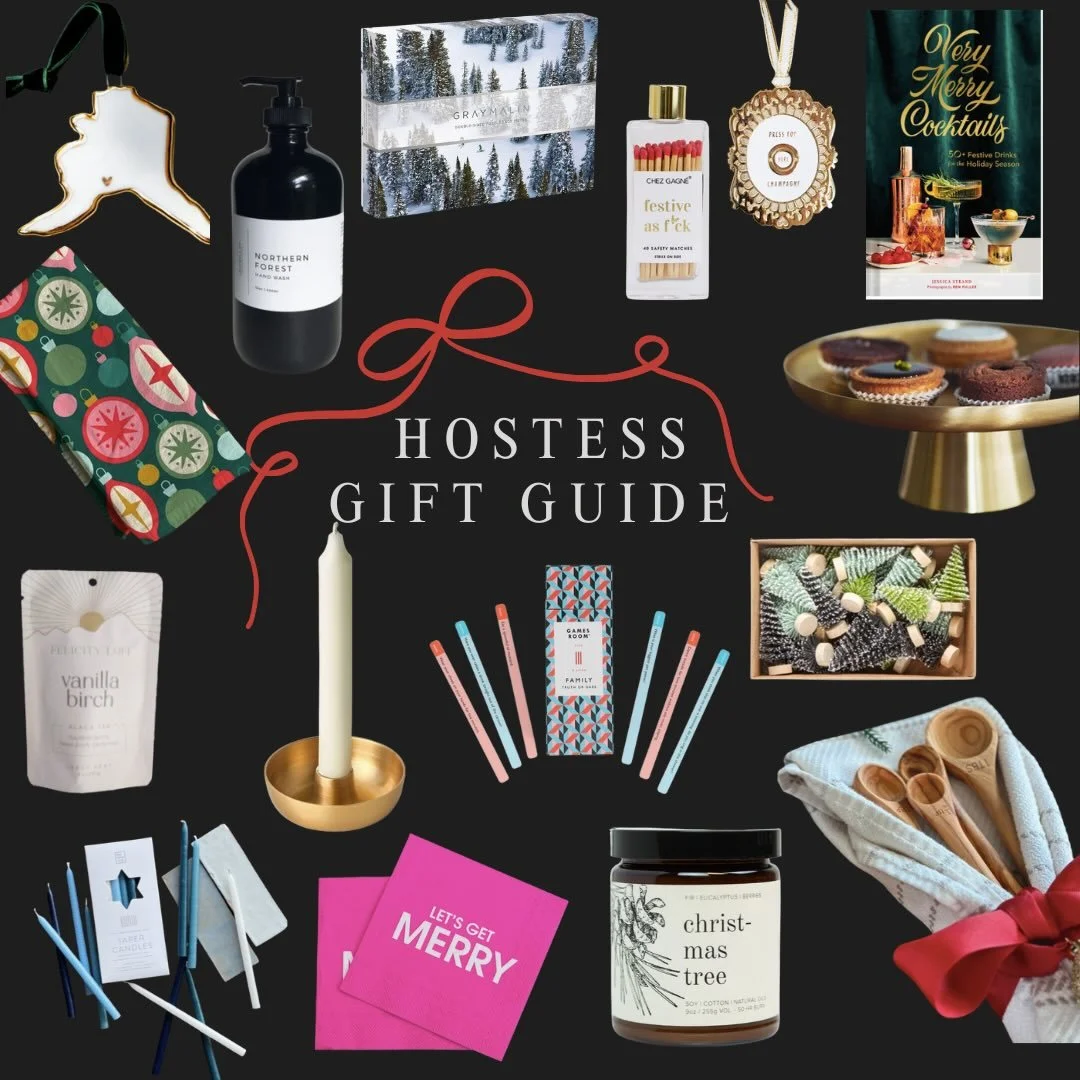 It&rsquo;s an honor to be invited to another&rsquo;s home for the holidays. There are many ways to say thank you but here are a few Mother can help with
1. Alaska Ornament
2. Northern Forest Hand Soap
3. Gray Malin Double Sided Puzzle 
4. Festive as 