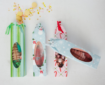 Wine Gift Box with Window and Ribbon