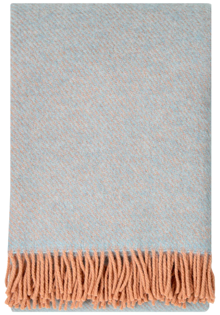 ILO wool blanket in powder light blue