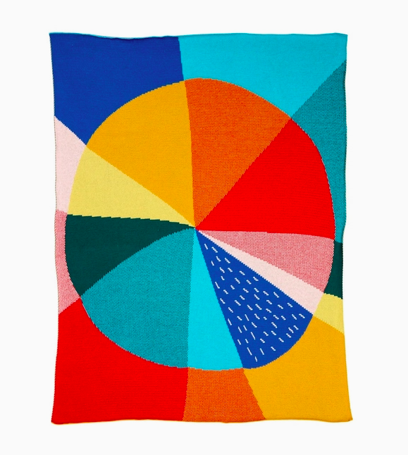 Pie Chart Organic Cotton Mini Blanket
