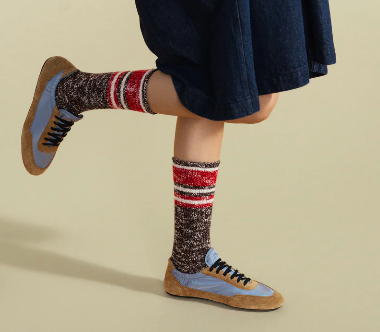 Marled Hiker Crew in Espresso