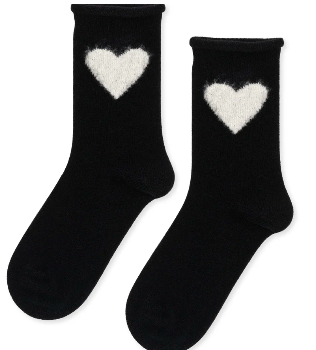 Italia Love Cashmere Crew in Black