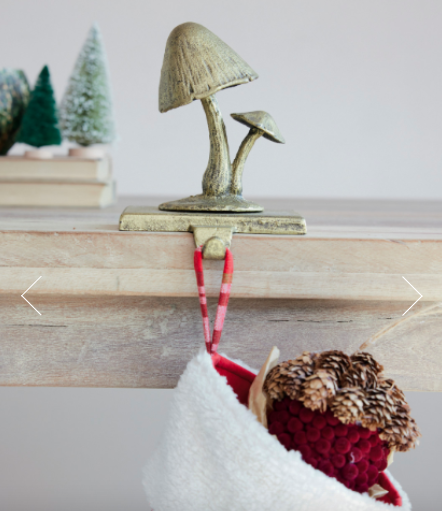 Cast Iron Mushroom Stocking Holder
