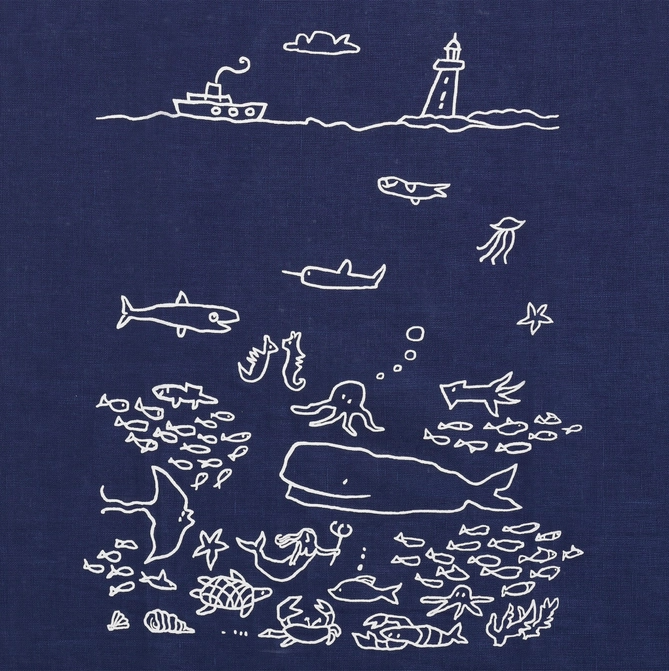 Under the Sea Tea Towel