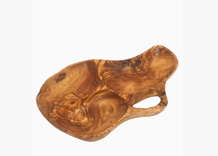 Olive Wood Appetizer Tray 12"-14"
