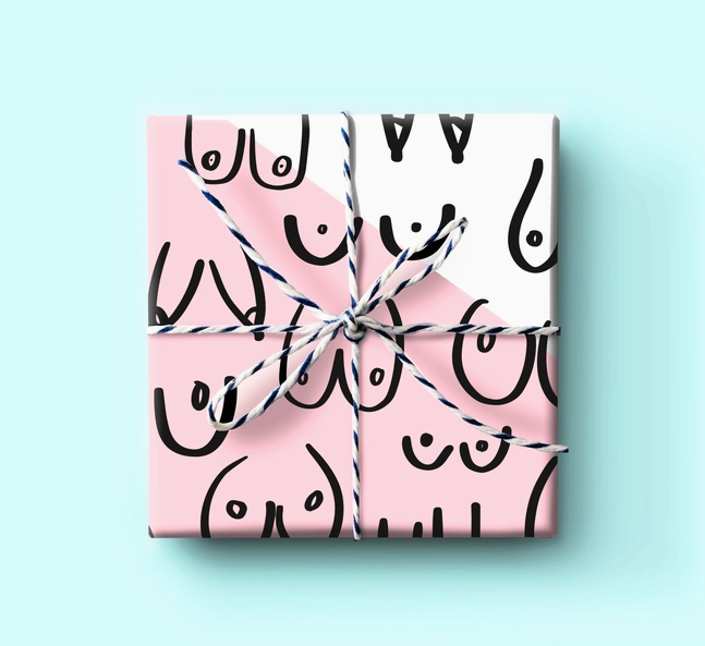 Boobies Wrapping Paper