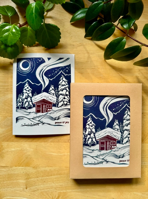 Peace + Joy Greeting Card Pack set of 6