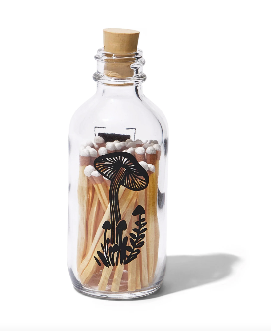 Mushroom Apothecary Match Bottle