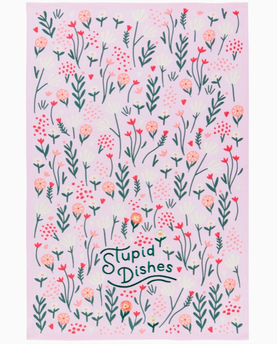 Stupid Dishes Dishtowel