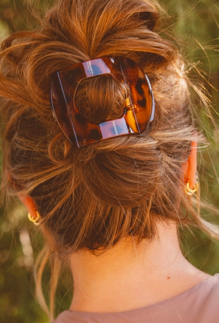 Leopard Curved Claw Clip