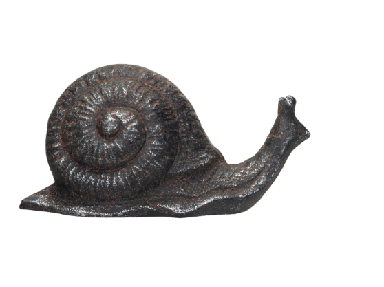 Cast Iron Snail, Rust Finish