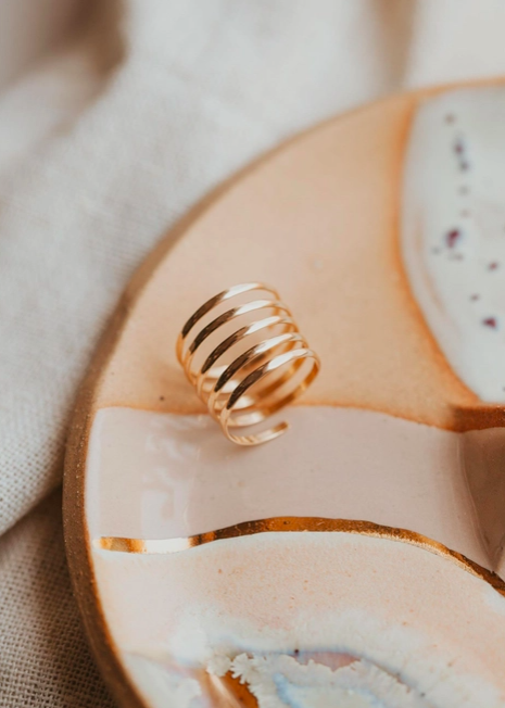 Midi Wrap Ring in 14K Gold