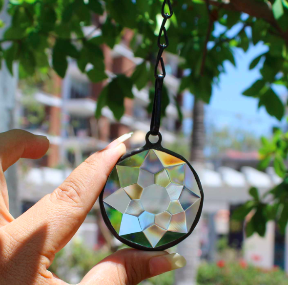 Handmade Suncatcher Hanging 2" diameter