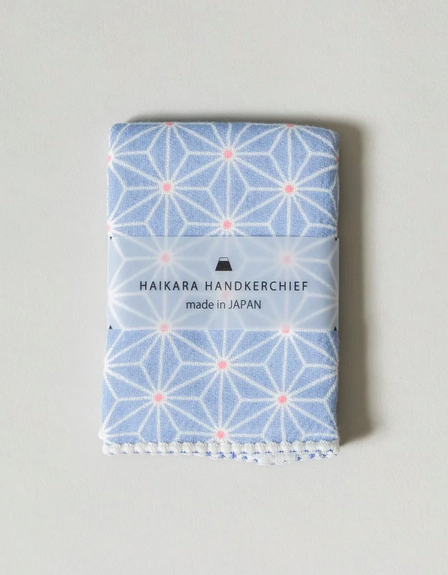 Blue Asanoha Handkerchief