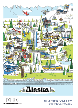 Glacier Valley, Girdwood AK, 500 piece puzzle