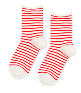 Nautical Stripe Crew in Pink