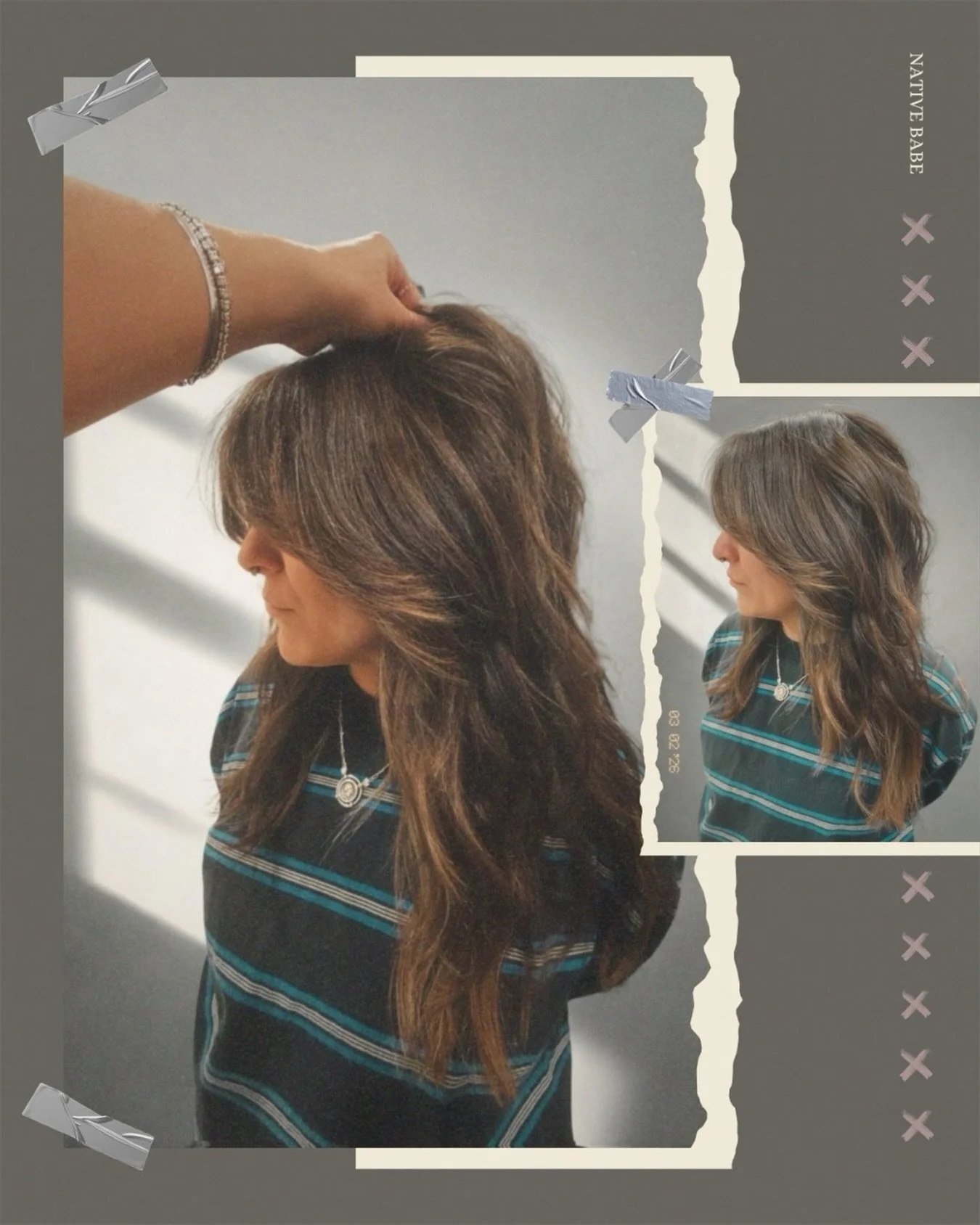 artist choppin&rsquo; artist hair ✖️✖️✖️ 

me + my babe @antigone.nativemane having been makin&rsquo; HAIR ART for almost 20 years now, and I still love getting to cuttttttt this rad head of hair⚡️muahhhh * chefs kiss! 💋