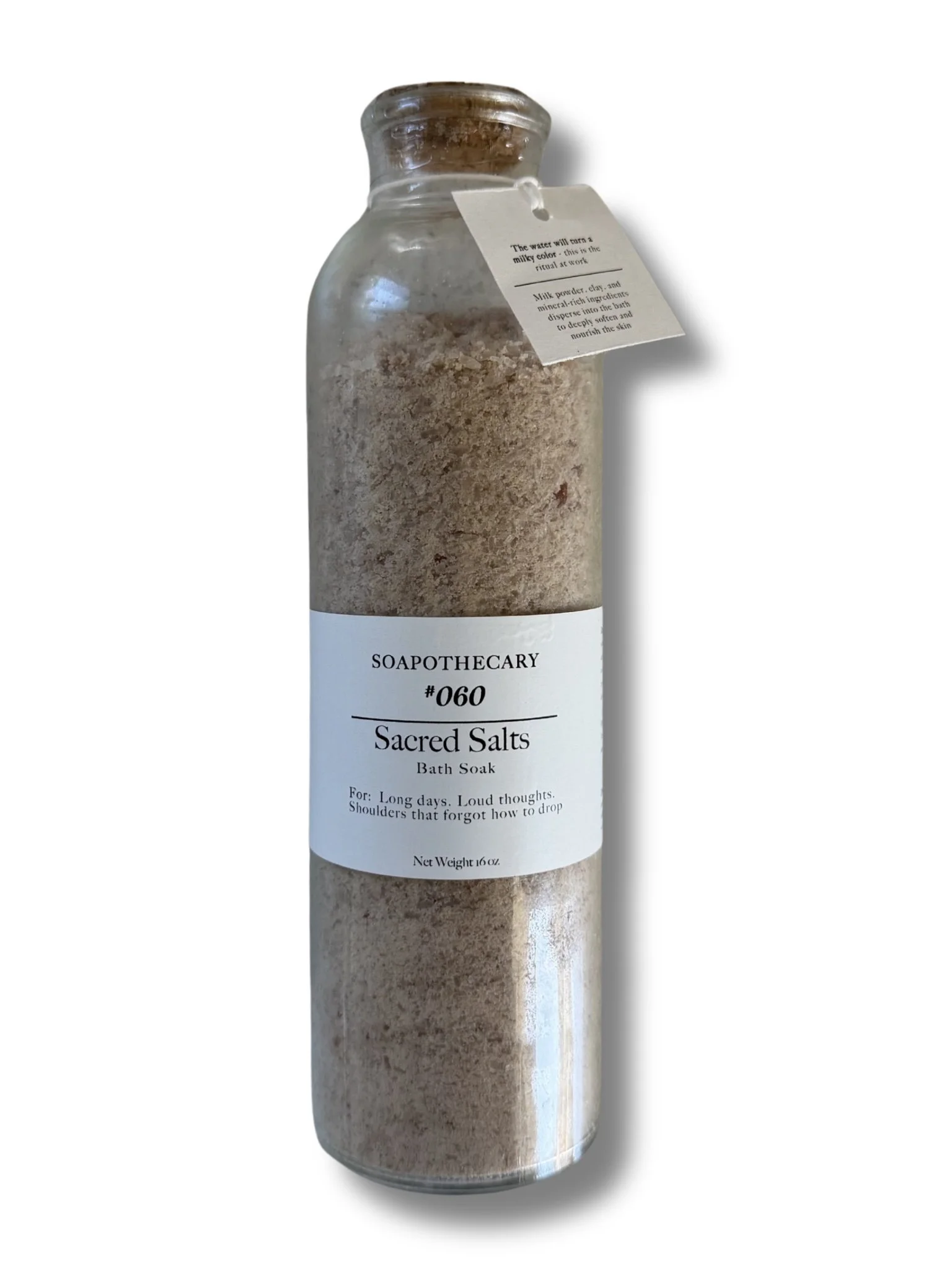 Sacred Salts Bath Soak with Keepsake Bottle  (Lavender & Rosemary)